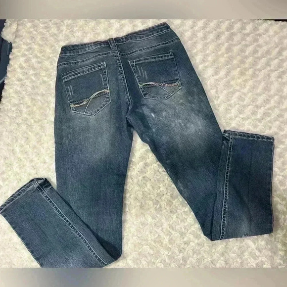 Blue Faith Women’s Skinny Distressed Blue Jeans - Picture 7 of 14